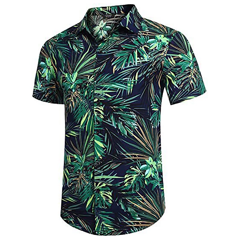 Men's Hawaiian Shirt Graphic Prints Beach Turndown Casual Holiday Shor