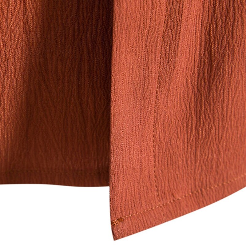 Men's Linen Outdoor Beach Vacation Fashion Casual Breathable Light Comfortable Plain Short Sleeve Shirt