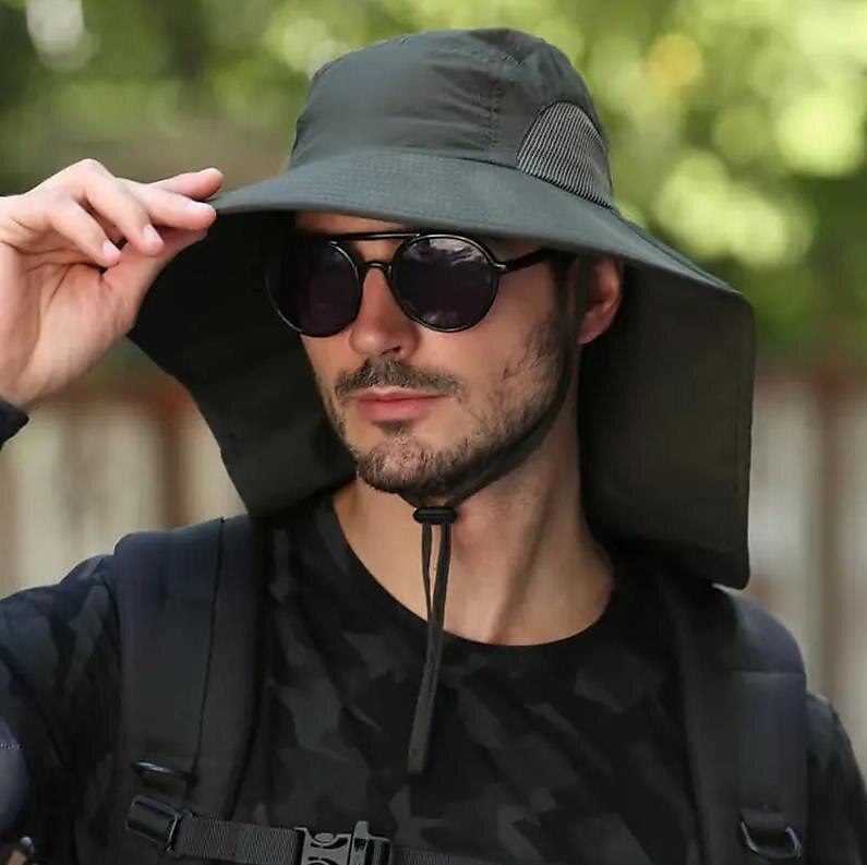 Stay Protected in the Sun with This Adjustable, Waterproof, Quick-Drying Outdoor Hat!