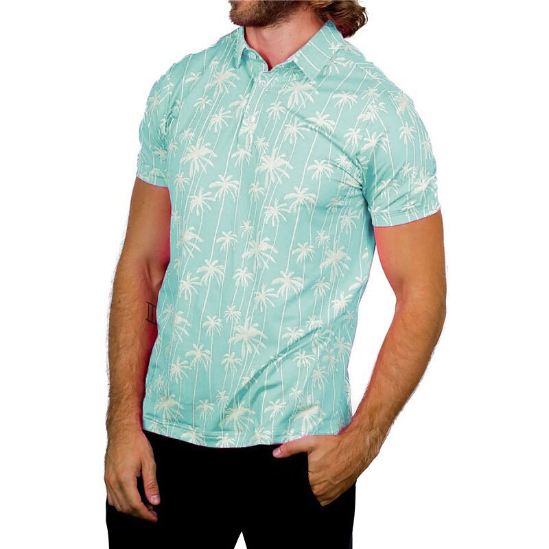 Men's Women's Matching polo Polo Shirt golf apparel Breathable Quick Dry Lightweight Top Printed Summer Golf