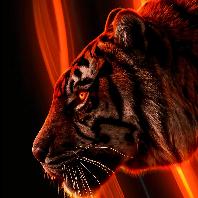 Men's Vest Muscle Fitness Sports Animal Print Pattern Round Neck T-Shirt