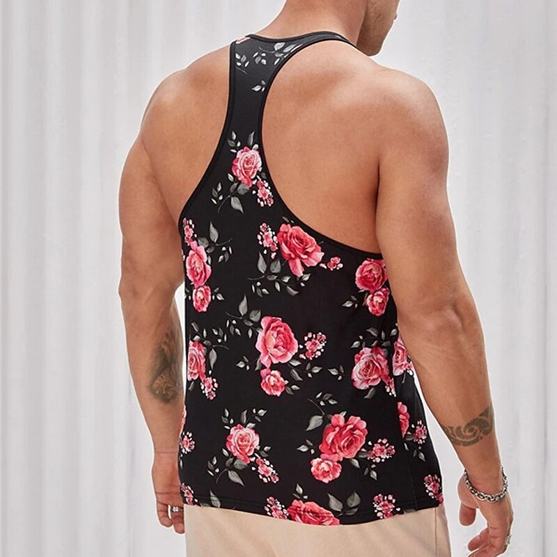 Men's Vest Top Sleeveless T Shirt for Men Graphic V Neck  3D Print Daily Sports Sleeveless Fashion Muscle Tank Top