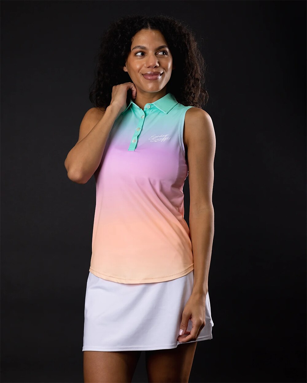 Men's Women's Matching polo Polo Shirt golf apparel Breathable Quick Dry Lightweight Top Color Gradient Summer Golf