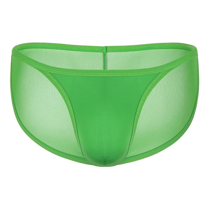 Men's 1pack Basic Panties Briefs Mesh Polyester Antibacterial Leak Proof Pure Color Mid Waist Black White