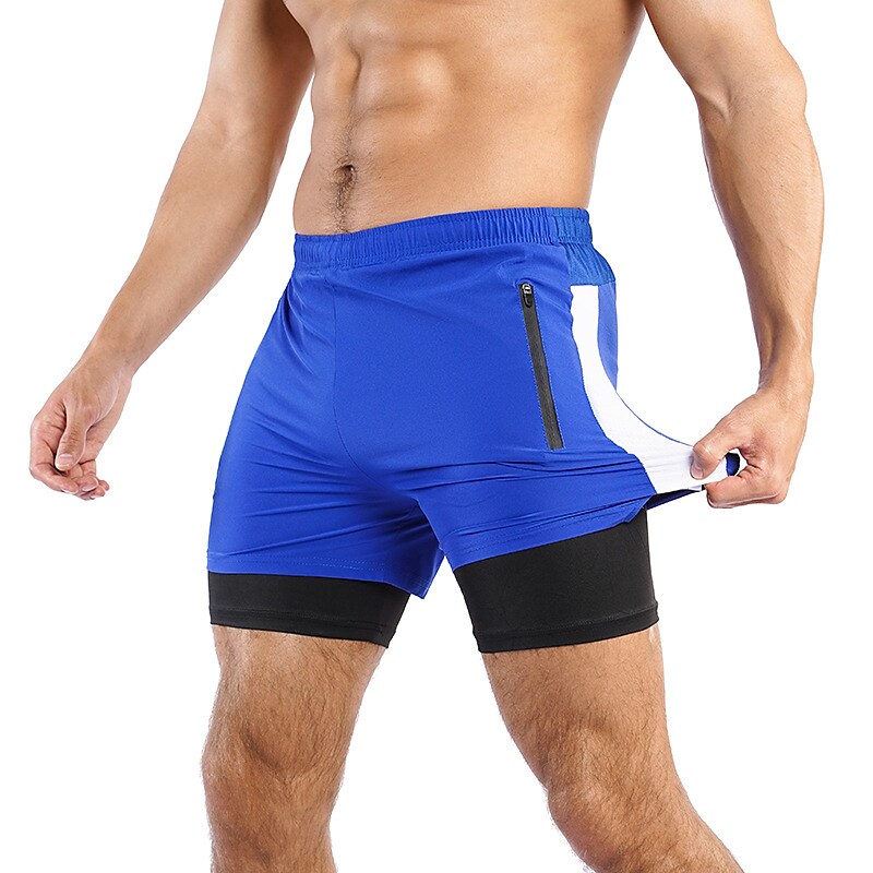 Men's Outdoor Sport Runing Casual Breathable Stretch Comfortable Light Plain V-neck Shorts