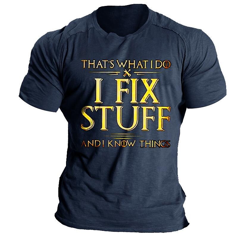 Men's T shirt Tee Graphic Tee Printing Crew Neck Outdoor Causal Short Sleeve Clothing Apparel Designer