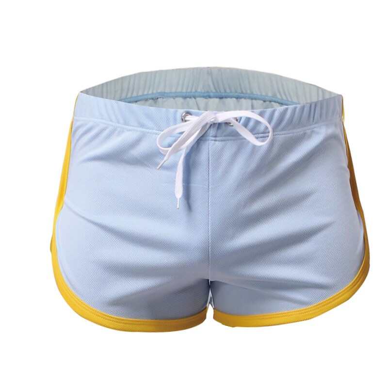 Men's Outdoor Sport Runing Fitness Stretch Quick Dry Breathable Lightweight Stripe Print Shorts