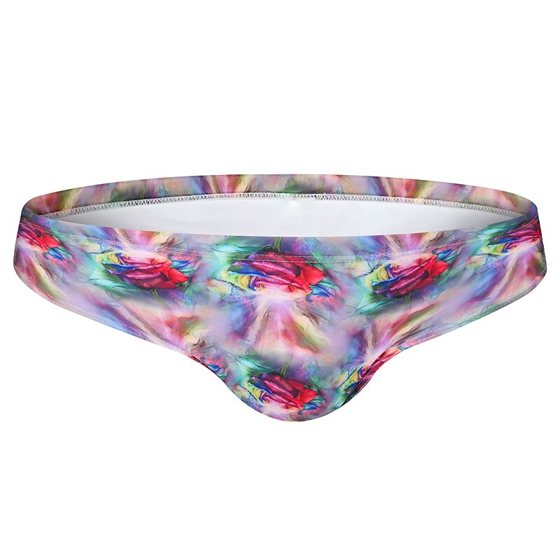 Men's Swimming Beach Fashion Hawaiian Comfortable Drawstring Breathable Lightweight Pattern Print Swimming Trunks Shorts