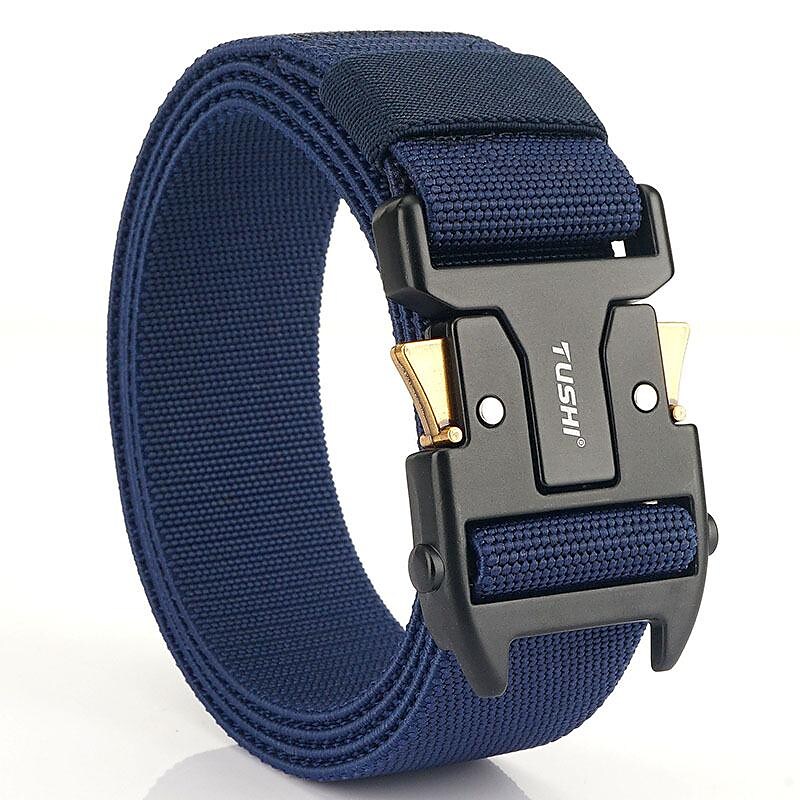 Men's Military Outdoor Work Hunting Military Tactical Quick Release Heavy Duty Metal Buckle Belt