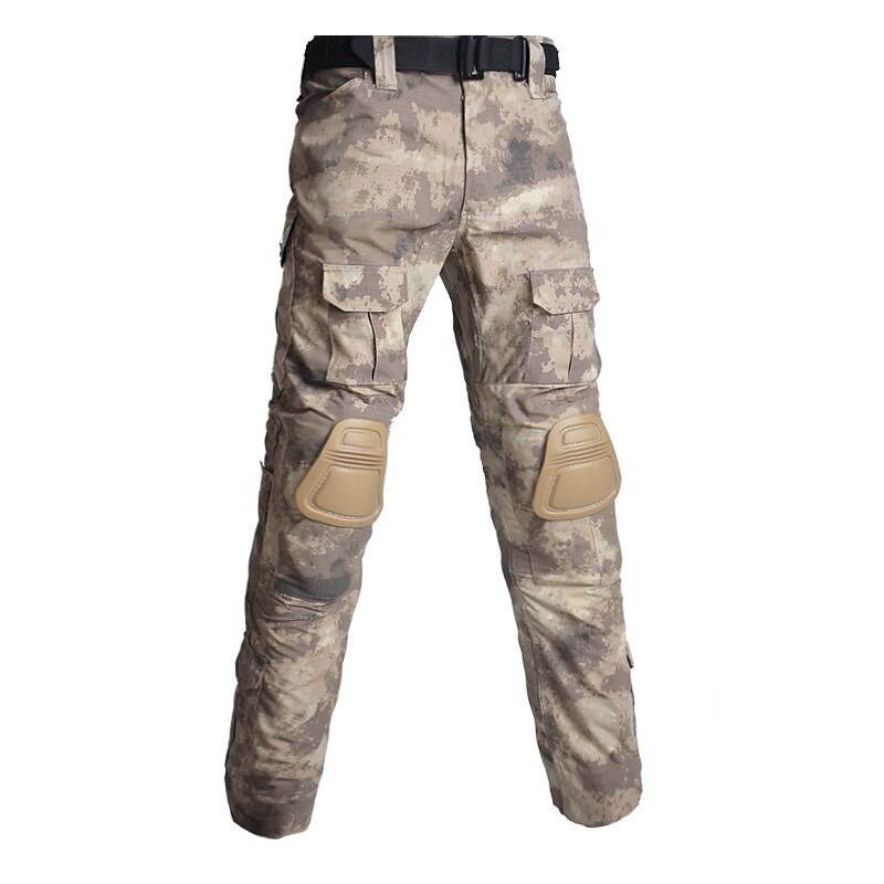 Men's Hiking Outdoor Tactic Working Muti-pockets Wear Resistant Zippered Camo Cargo Trouser