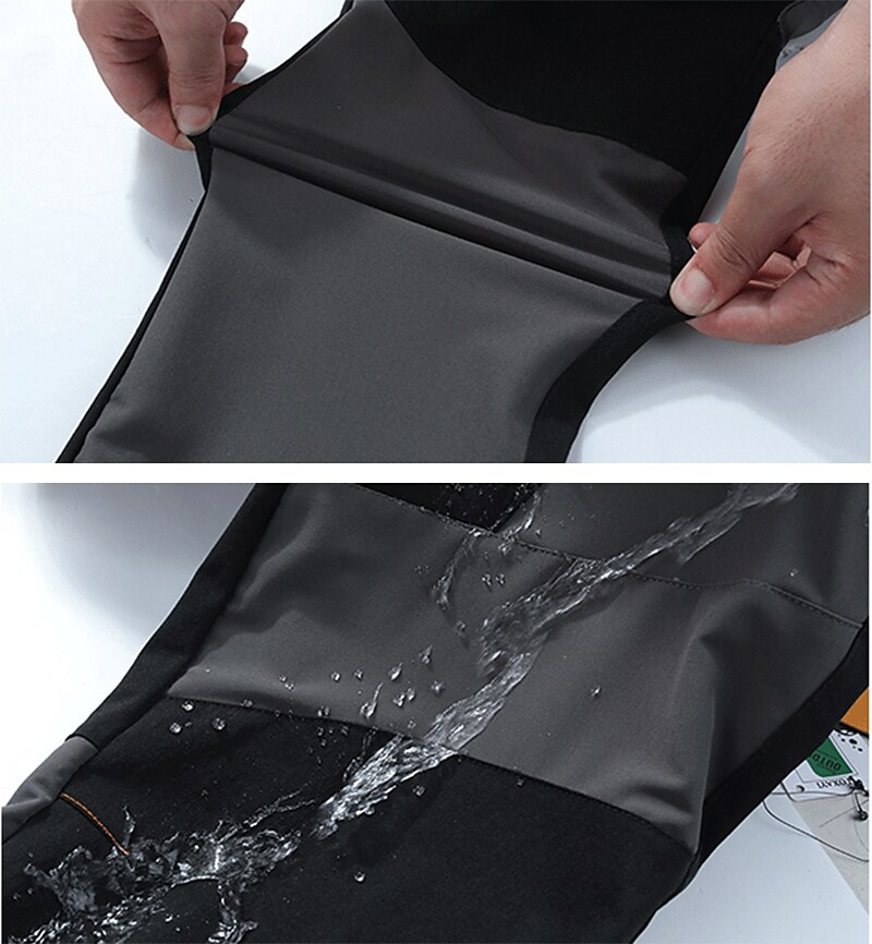 Men's outdoor work casual waterproof quick drying stretch zipper side pocket trousers