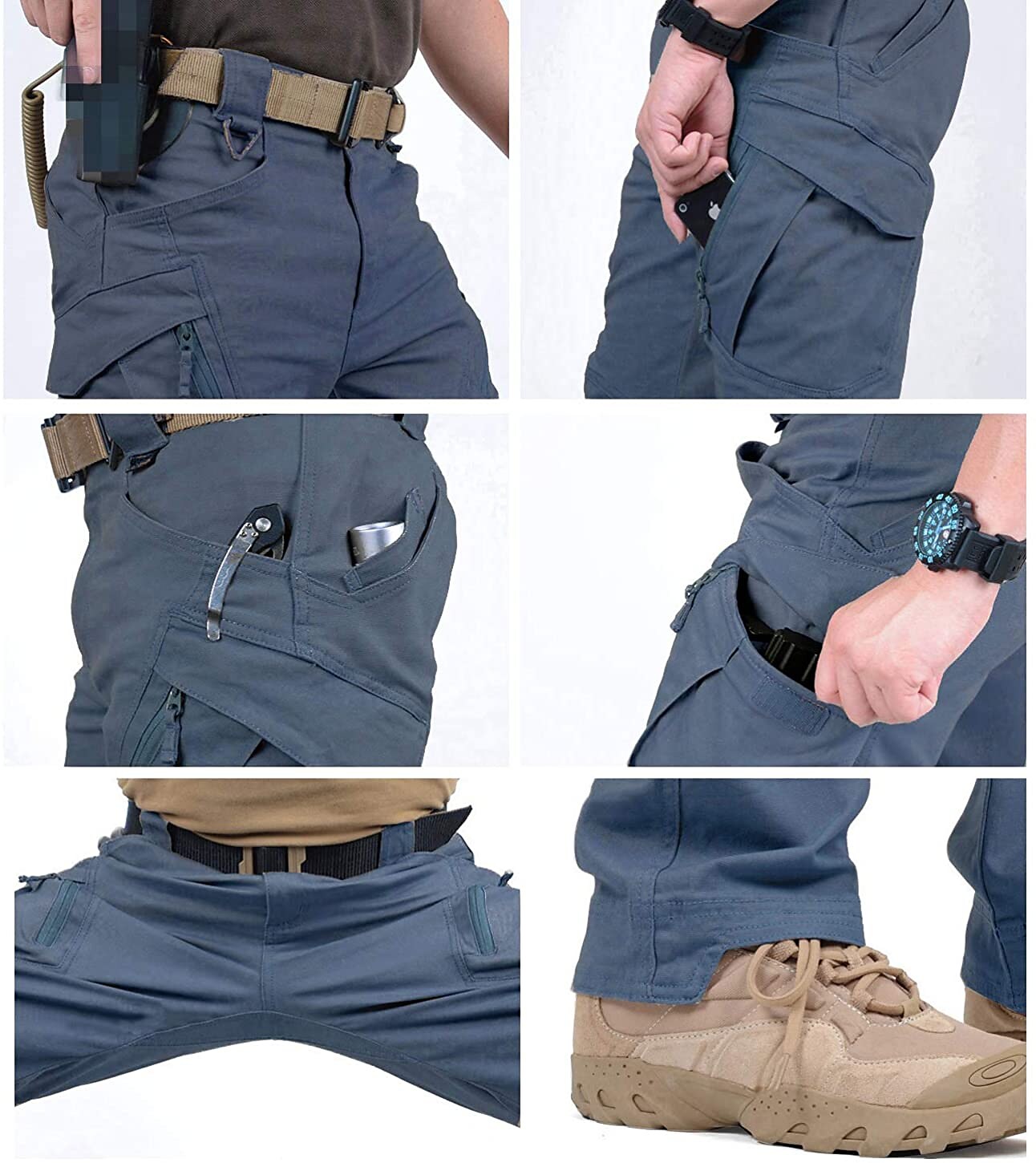 Men's Outdoor Street Casual Climbing Wear Resistant Comfortable Breathable Muti-pockets Cargo Trouser