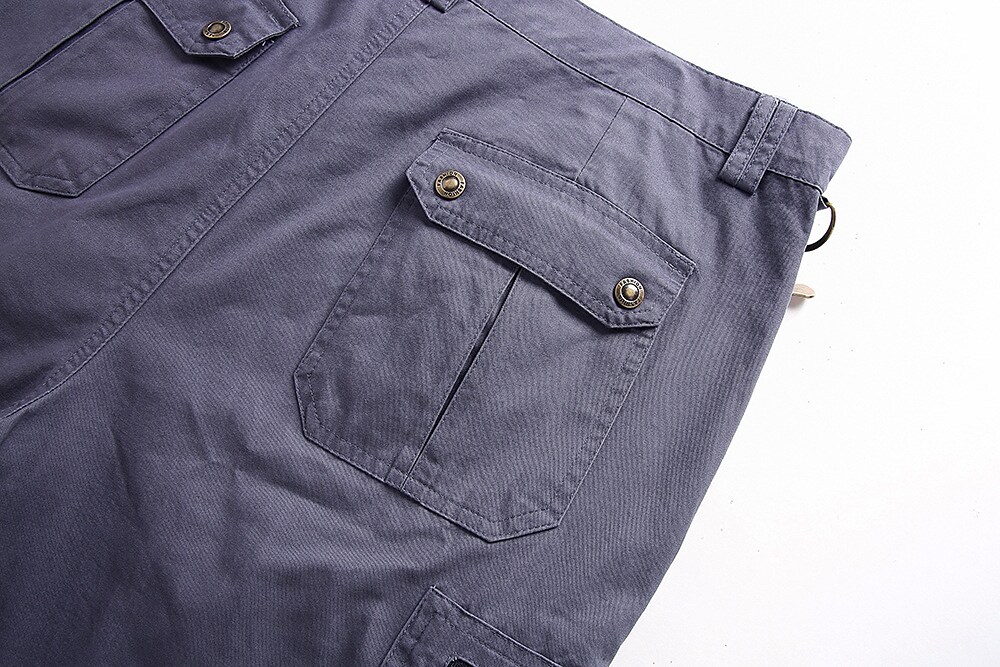 Men's hiking tactical military uniform outdoor breathable wear resistant side pocket zipper overalls shorts cropped pants