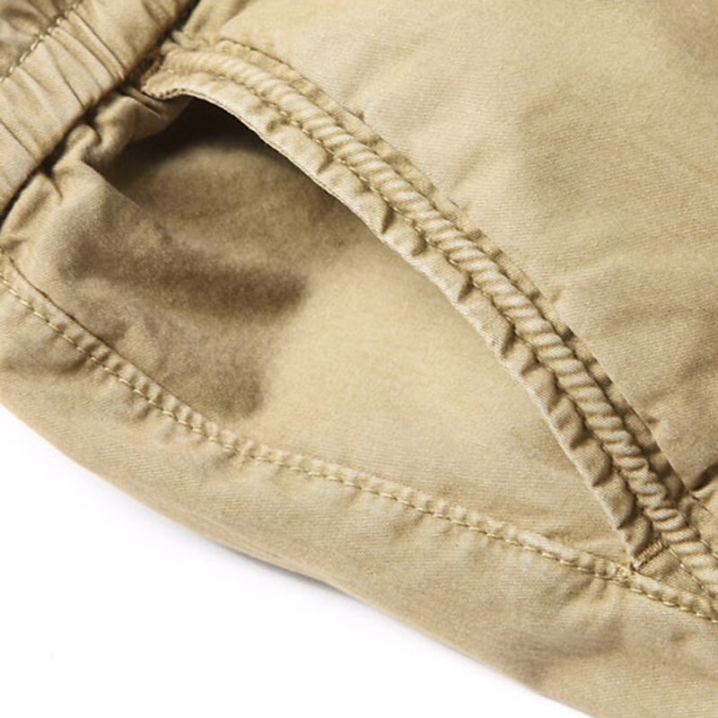 Men's Cargo Pants Cargo Trousers Zipper Pocket Plain Comfort Breathable Outdoor Daily Going out 100% Cotton Fashion Casual Black Wine