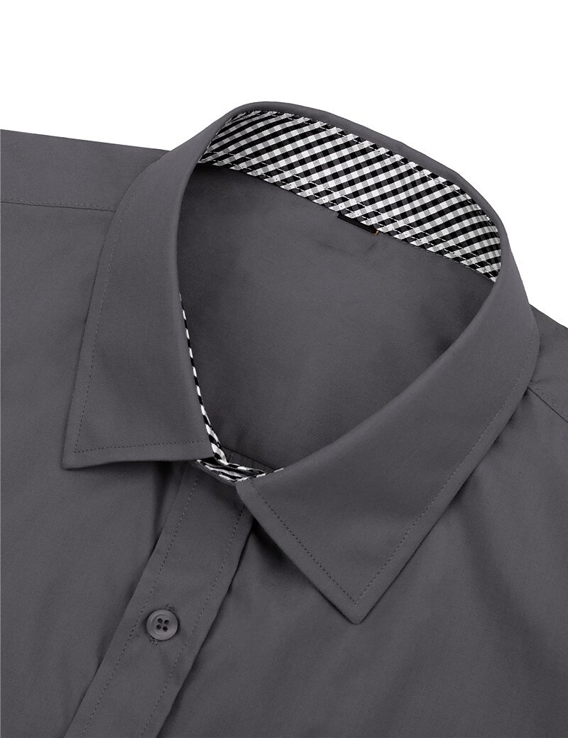 Men's Button Up Shirt Casual Shirt Summer Shirt Beach Shirt  Short Sleeve Patchwork Lapel Vacation Front Pocket Casual Comfortable Shirt 