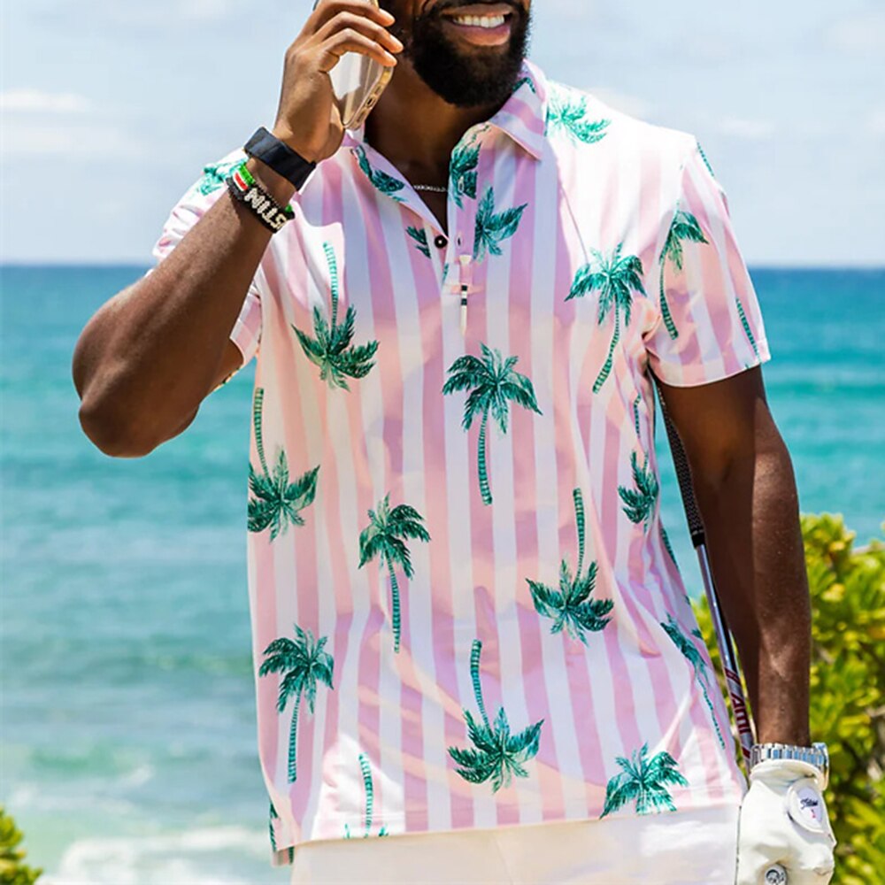 Men's Women's Matching polo Polo Shirt Golf Shirt Breathable Quick Dry Soft Short Sleeve Top Regular Fit Printed Summer Spring Gym Workout Golf Badminton