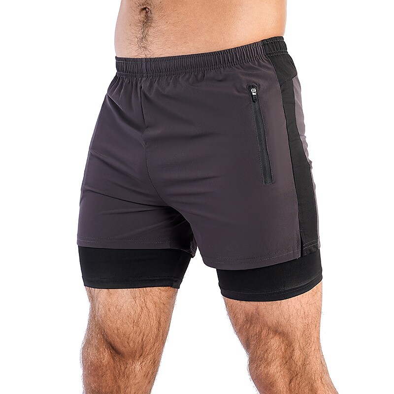 Men's Outdoor Sport Runing Casual Breathable Stretch Comfortable Light Plain V-neck Shorts