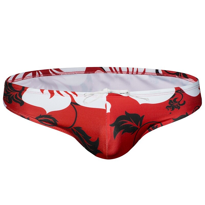 Men's Swimming Beach Fashion Hawaiian Comfortable Drawstring Breathable Lightweight Pattern Print Swimming Trunks Shorts