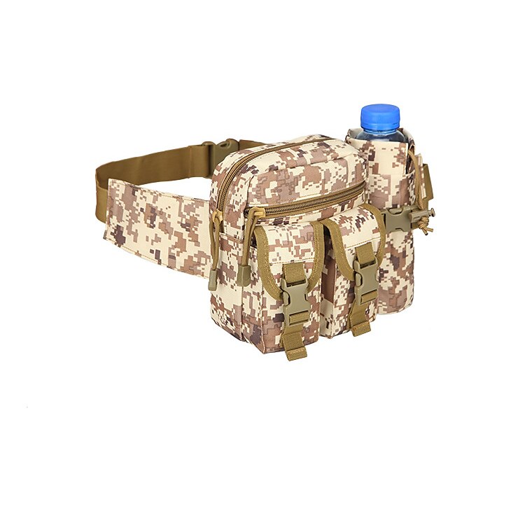 Fanny Pack Waist Bag / Waist pack Military Tactical Backpack Breathable Wearable Multifunctional Durable Outdoor Military Nylon ACU Color CP Color Jungle camouflage