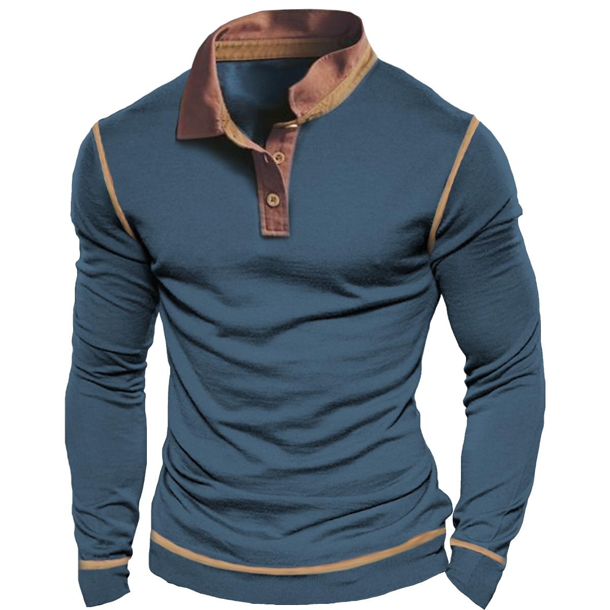 Men's Polo Shirt Golf Shirt Graphic Prints Vintage Turndown Outdoor Street Long Sleeve Button-Down Print Fashion Soft