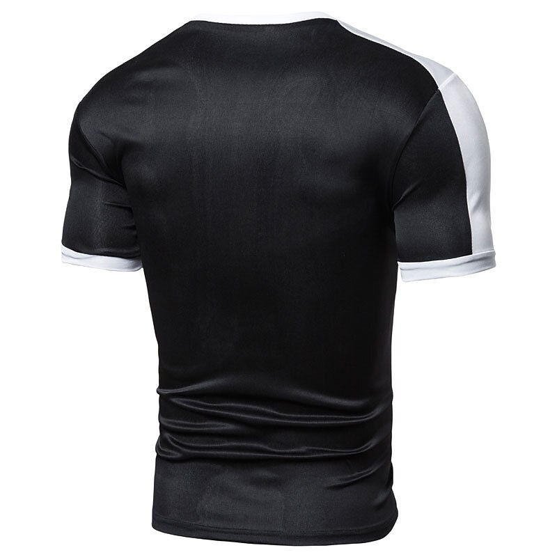 Men's Outdoor Street Fashion Vacation Comfortable Breathable Soft Plain Short Sleeve T Shirt