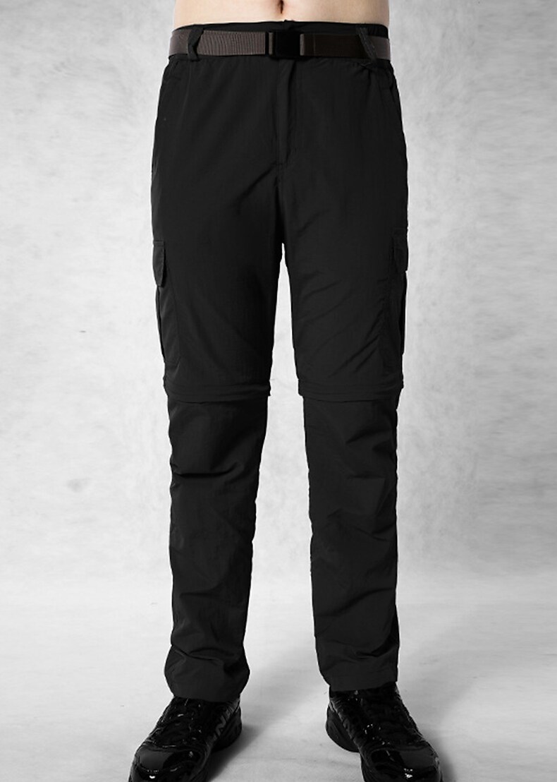 Men's Hiking Outdoor Casual Convertible Waterproof Breathable Quick Dry Sweat-wicking Solid Color Trousers