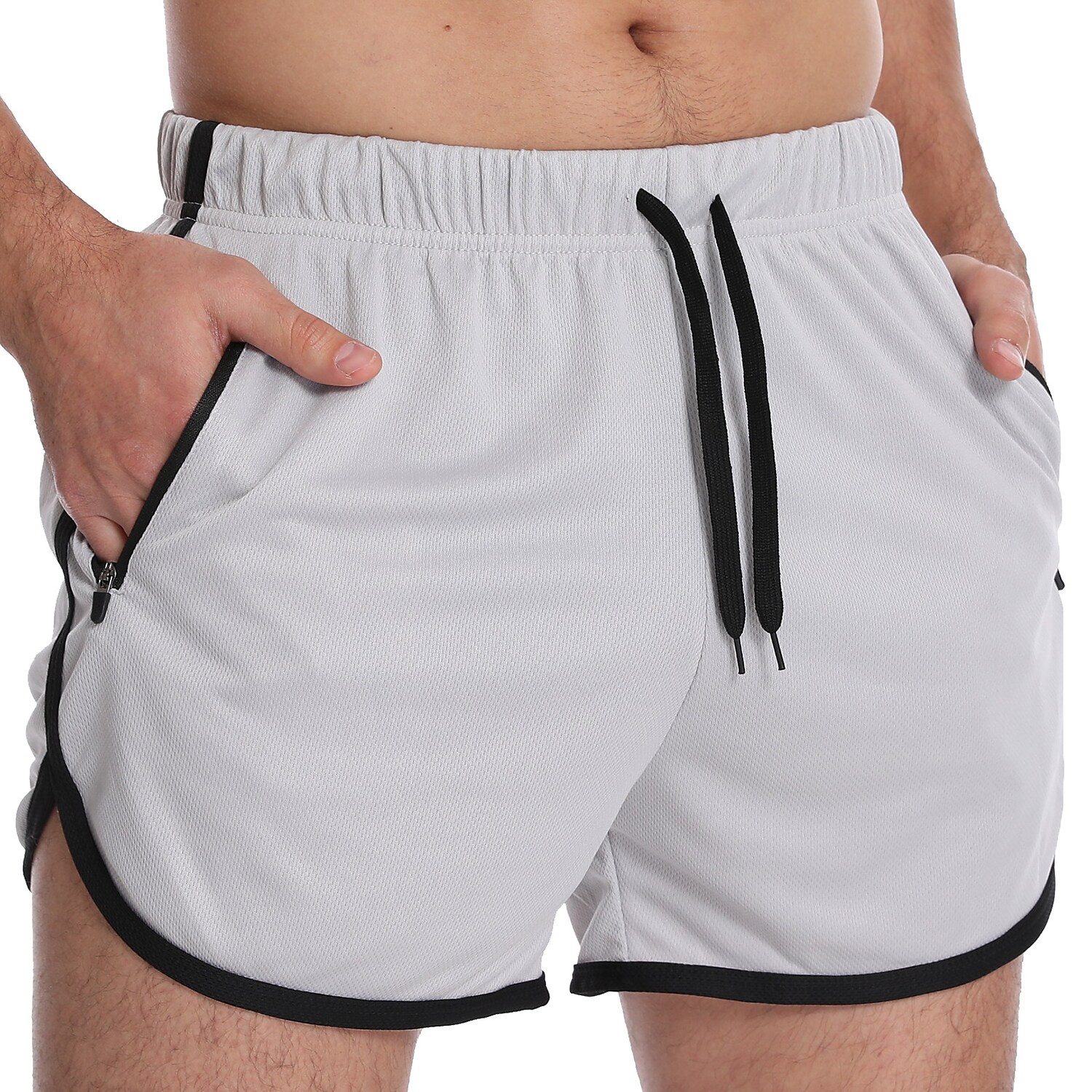 Men's Swimming Beach Casual Fashion Drawstring Comfortable Breathable Pockets Plain Swimming Trunks Shorts