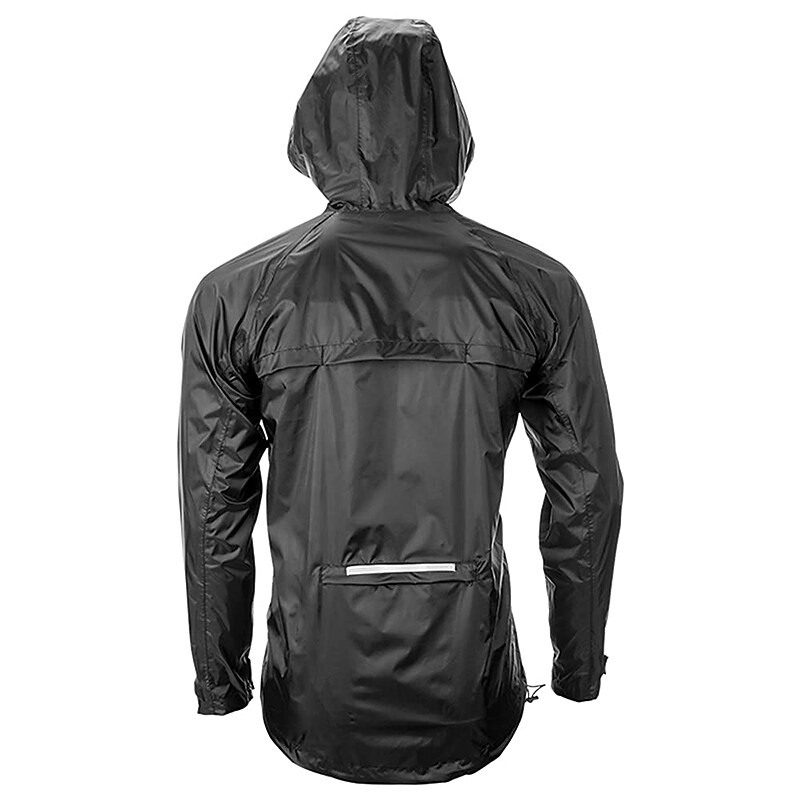 Men's Outdoor Climbing Fishing Casual Quick Dry Water Proof Zippered Smooth Breathable Solid Color Hooded Long Sleeve