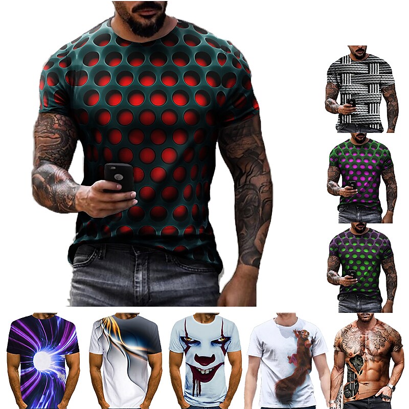 Men's T shirt Tee Tee Designer Vintage Streetwear Summer Short Sleeve