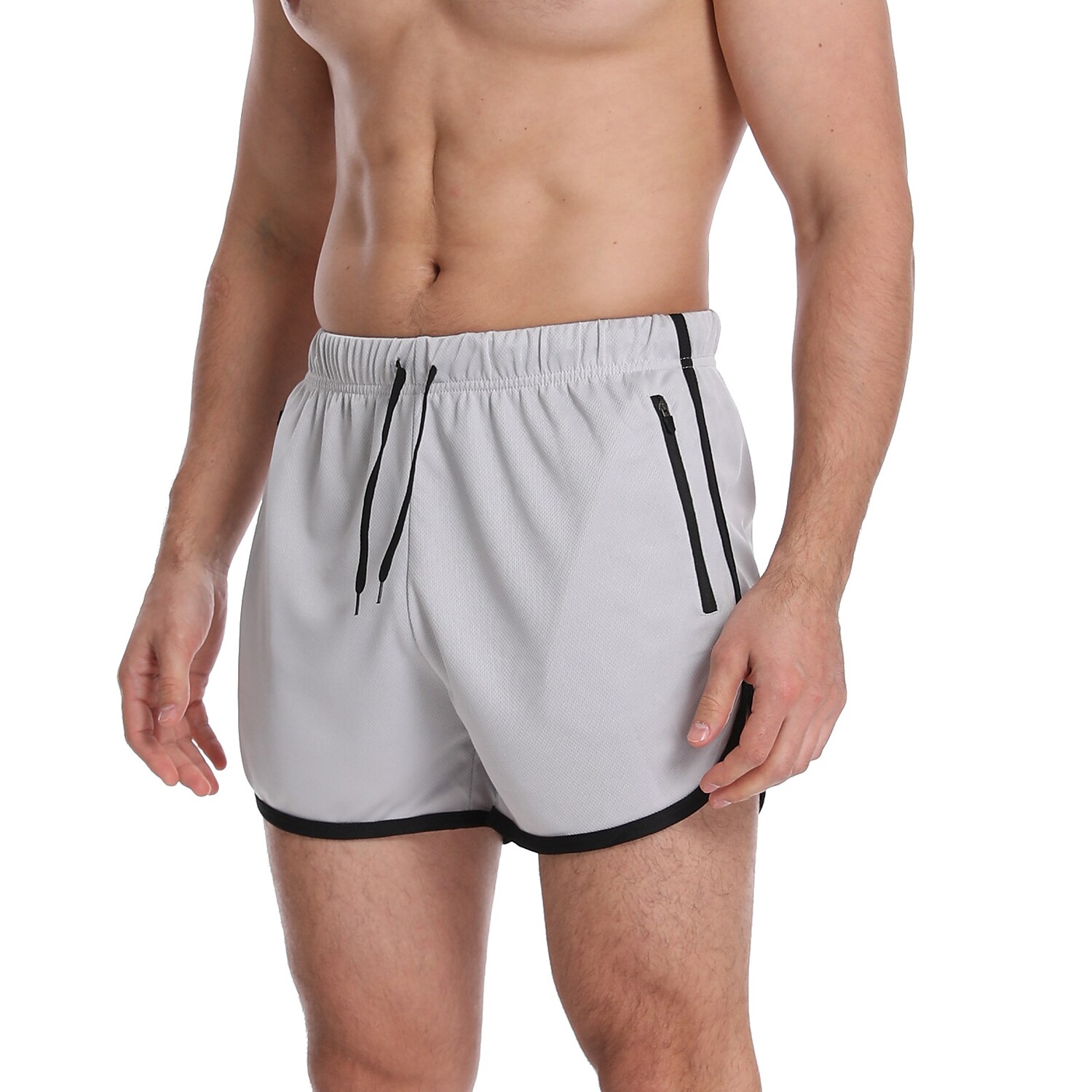 Men's Swimming Beach Casual Fashion Drawstring Comfortable Breathable Pockets Plain Swimming Trunks Shorts