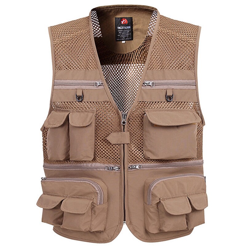 Men's Hunting Hiking Traveling Photograghy Fishing Outdoor Work Lightweight Quick Dry Multi Pockets Vest
