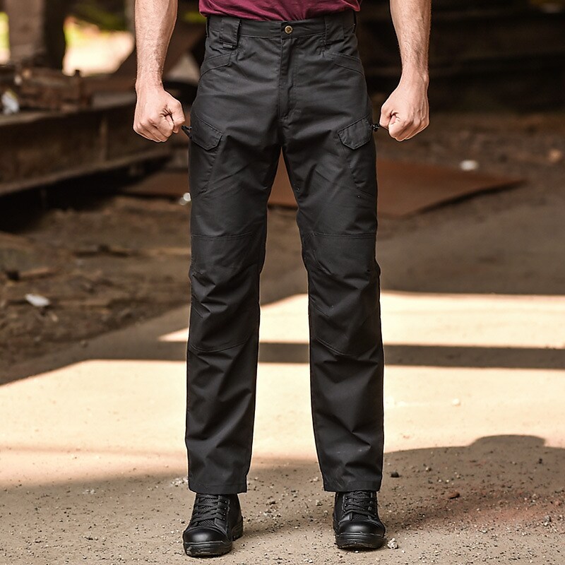 Men's outdoor hiking camping fishing tactics wear resistant breathable multi-pocket camouflage  cargo pants