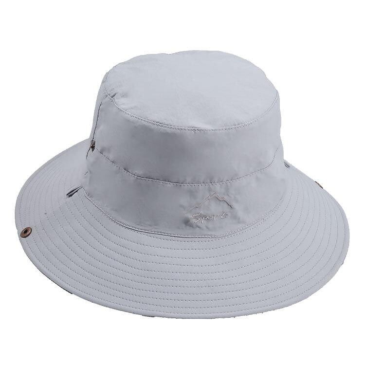 Men's Women's Sun Hat Bucket Hat Fishing Hat Summer Outdoor Packable Waterproof Portable UV Sun Protection Hat ArmyGreen Navy Blue Light Grey for Hunting Fishing Climbing