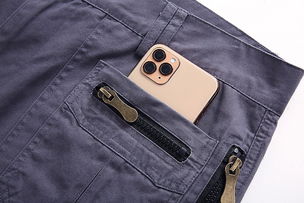 Men's hiking tactical military uniform outdoor breathable wear resistant side pocket zipper overalls shorts cropped pants