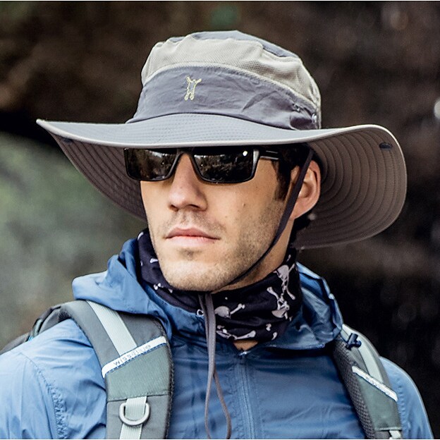 Sun Hat UPF50+ Bucket Hat Hiking Hat Wide Brim Outdoor Portable Sun UV Protection Sunscreen Breathable Fishing Hat Camping / Hiking Hunting Fishing