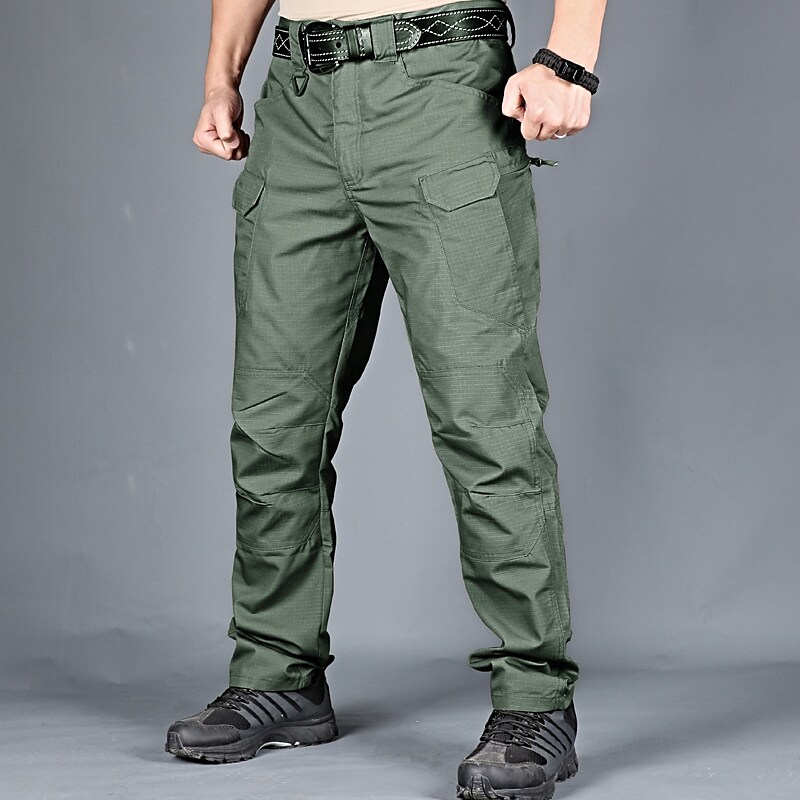 Men's Work Pants Hiking Cargo Pants Tactical Pants Waterproof Ripstop Windproof Multi-Pockets Camo / Camouflage Bottoms for Hunting Hiking 