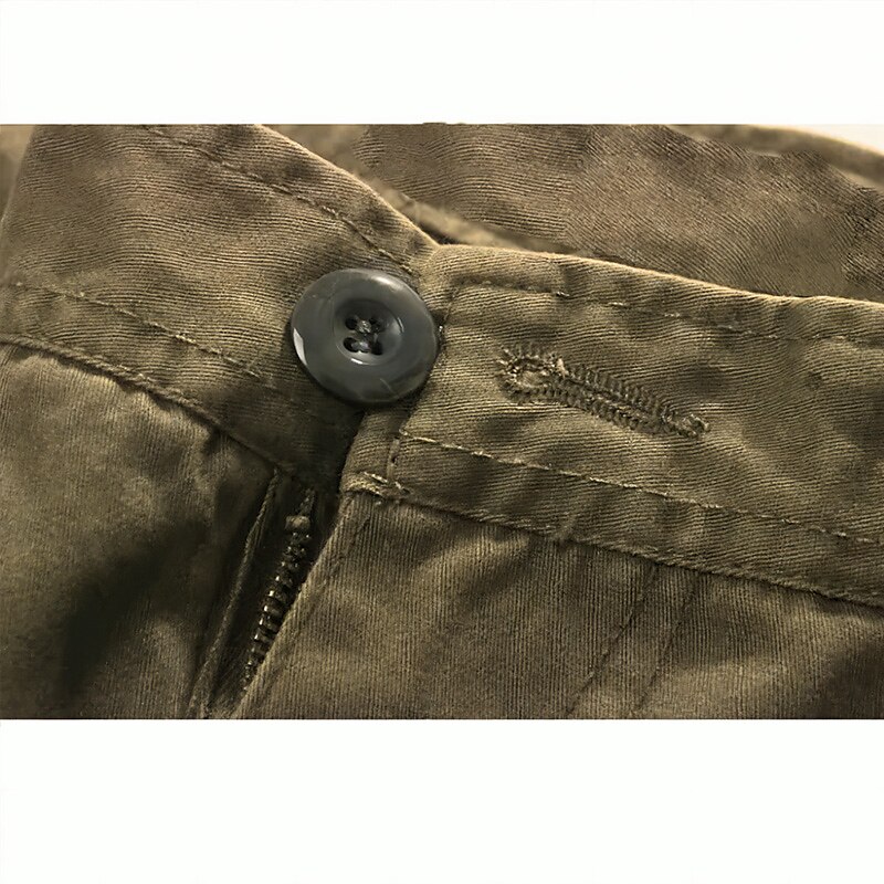 Men's Cargo Pants Trousers Multi Pocket Plain Wearable Outdoor Casual Daily Cotton Blend Fashion Classic 