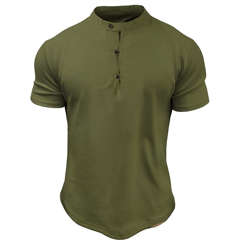 Men's Outdoor Street Casual Fashion Comfortable Breathable Plain Short Sleeves T Shirt