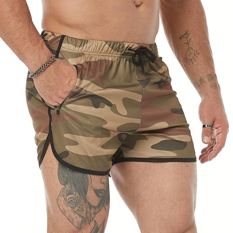 Men's Swimming Beach Casual Fashion Drawstring Comfortable Breathable Pockets Plain Swimming Trunks Shorts