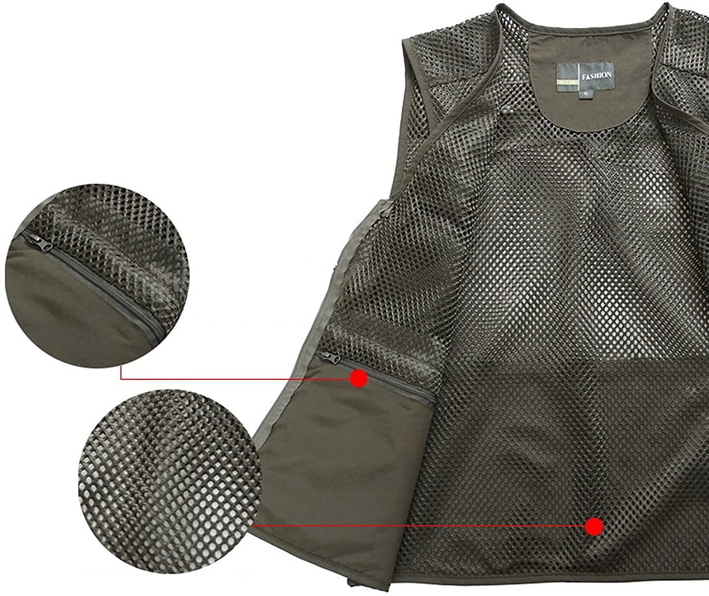 Men's Hunting Hiking Traveling Photograghy Fishing Outdoor Work Lightweight Quick Dry Multi Pockets Vest