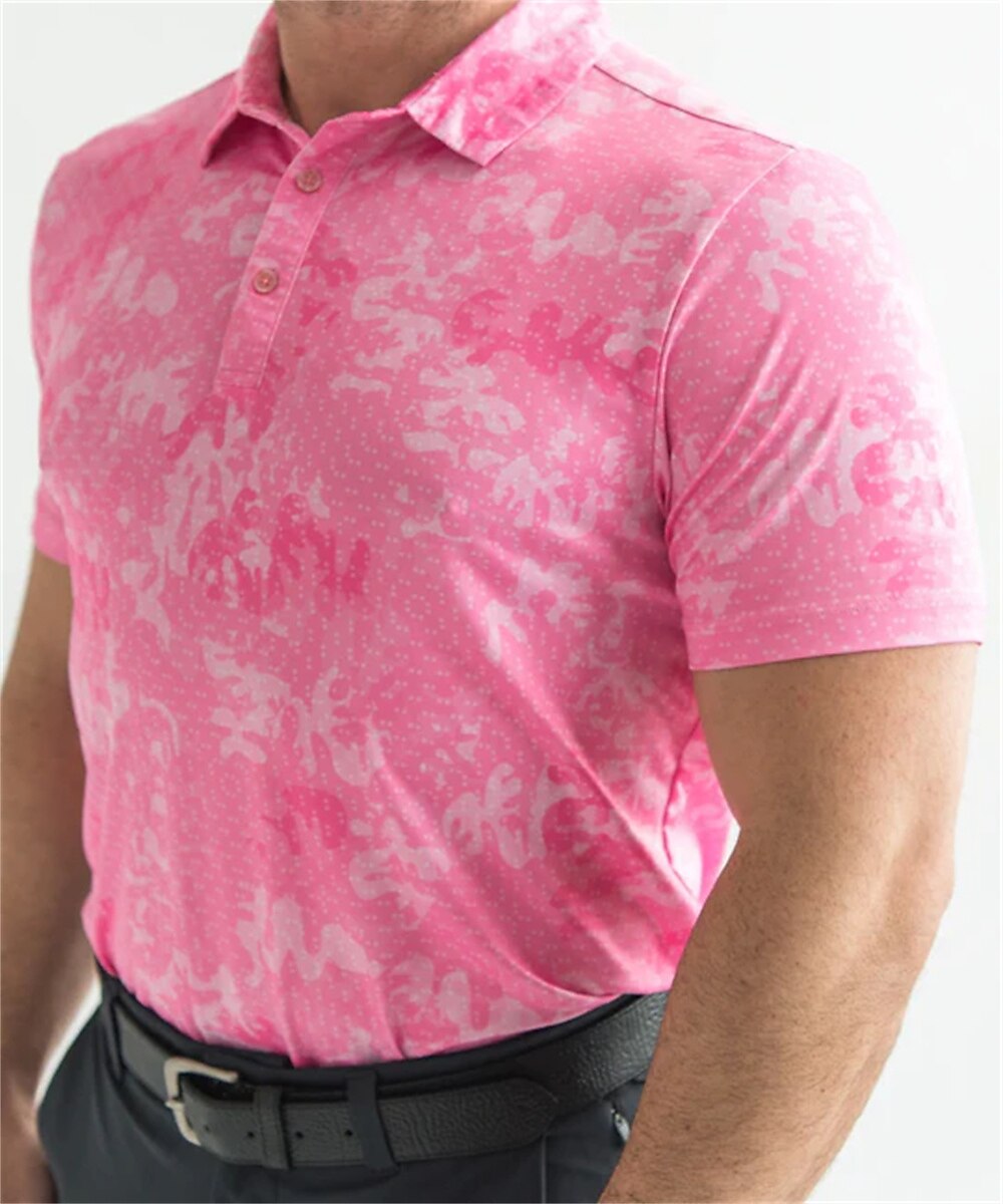 Men's Women's Matching polo Polo Shirt golf apparel Breathable Quick Dry Lightweight Short Sleeve Top Printed Summer Golf