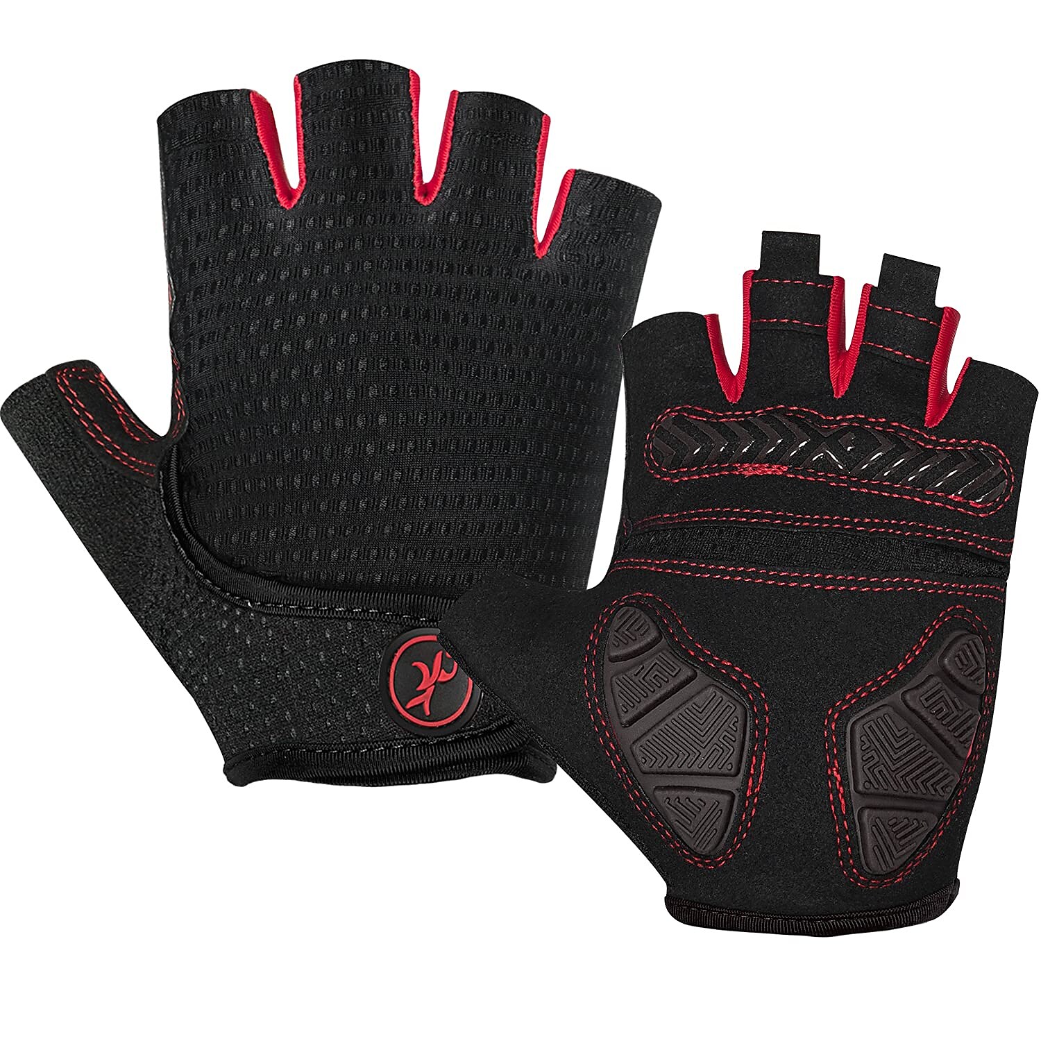 Bike Cycling Mountain Bike Half Finger Anti Slip Breathable Shockproof Sweat wicking Sports Gym Silica Gel Gloves 