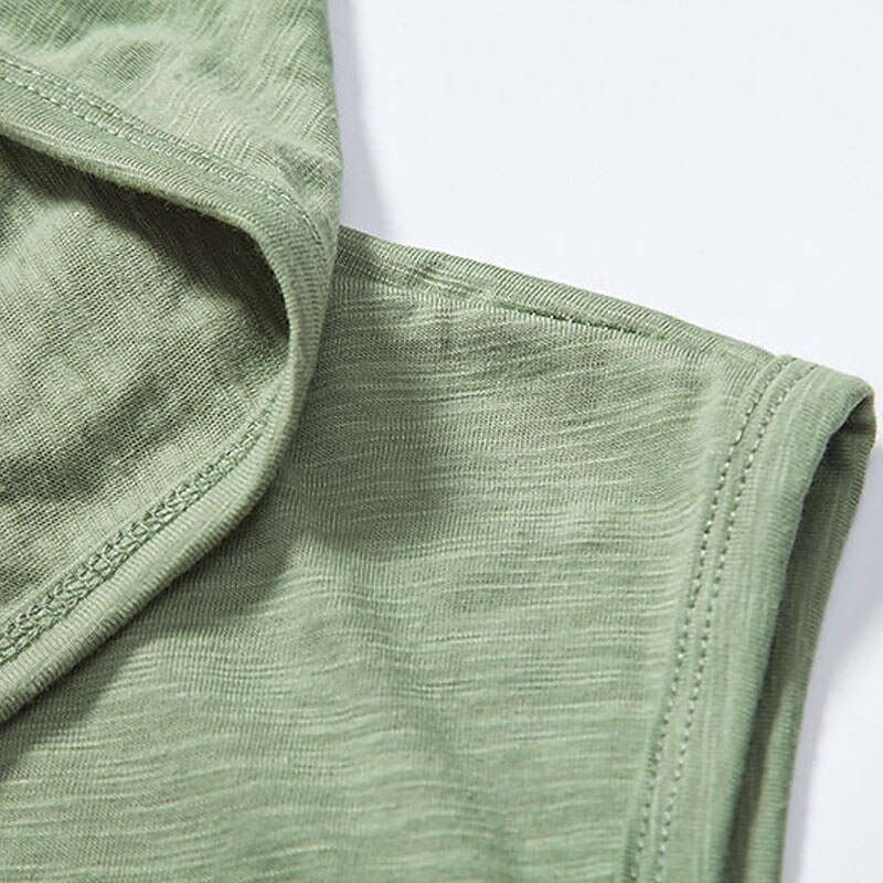 Men's Outdoor Street Casual Fashion Breathable Comfortable Soft Plain Sleeveless Hooded Vest