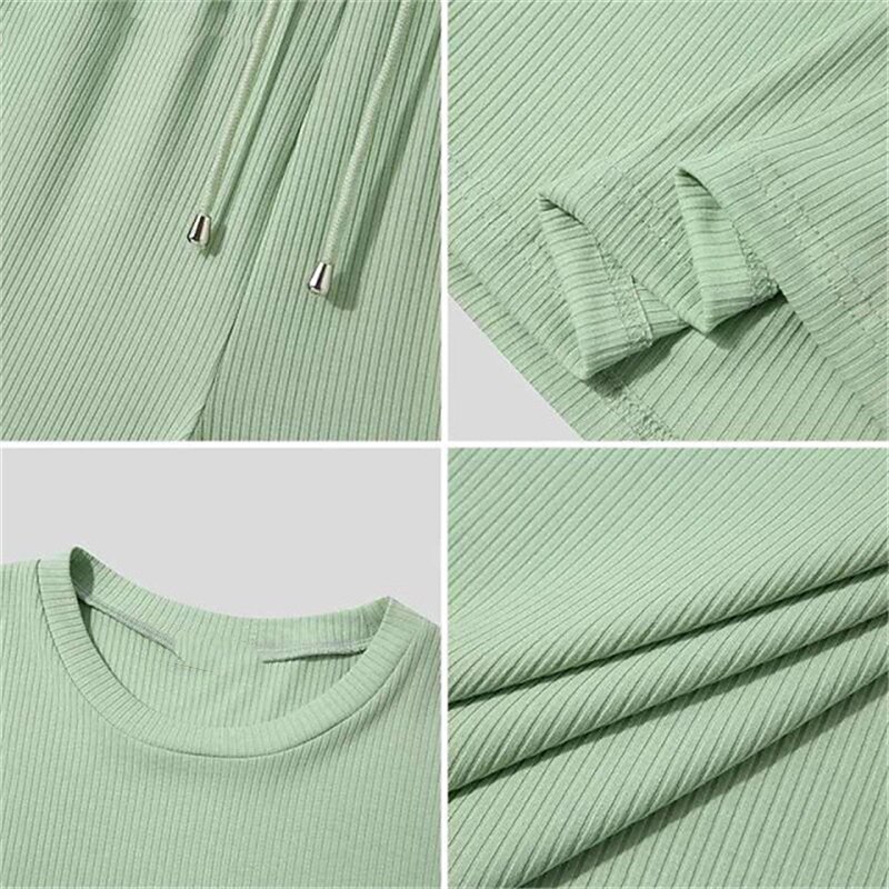 Men's Casual Sport Vacation Fashion Breathable Comfortable Light Plain T-shirt Shorts Suits