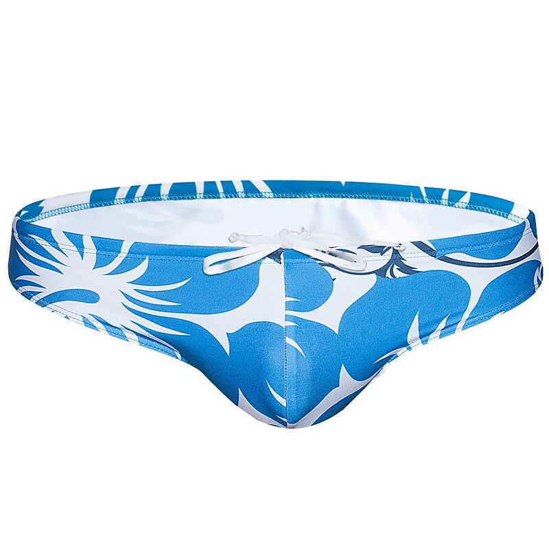 Men's Swimming Beach Fashion Hawaiian Comfortable Drawstring Breathable Lightweight Pattern Print Swimming Trunks Shorts