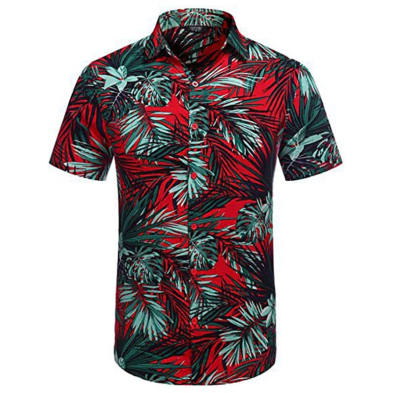Men's Hawaiian Shirt Graphic Prints Beach Turndown Casual Holiday Shor