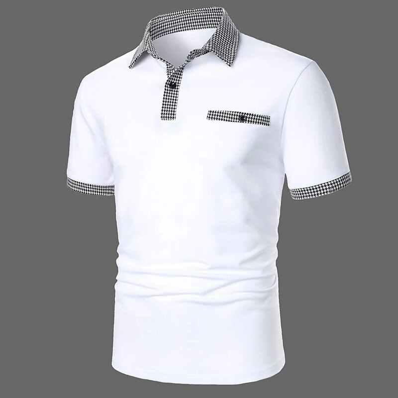 Men's Golf  Casual Vacation Fashion Comfortable Breathable Soft Plain Short Sleeve Polo Shirt