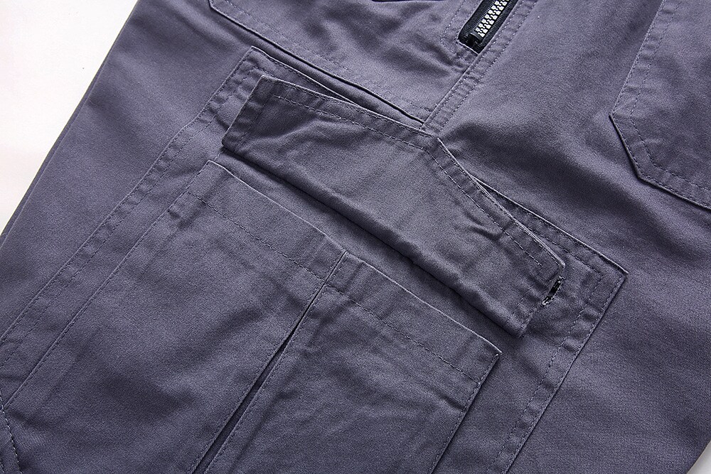 Men's hiking tactical military uniform outdoor breathable wear resistant side pocket zipper overalls shorts cropped pants
