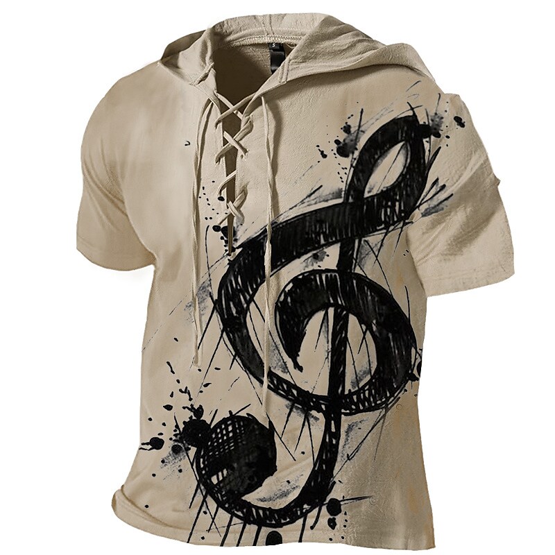 Men's T shirt Tee Tee Graphic Symbol Hooded Clothing Apparel 3D Print
