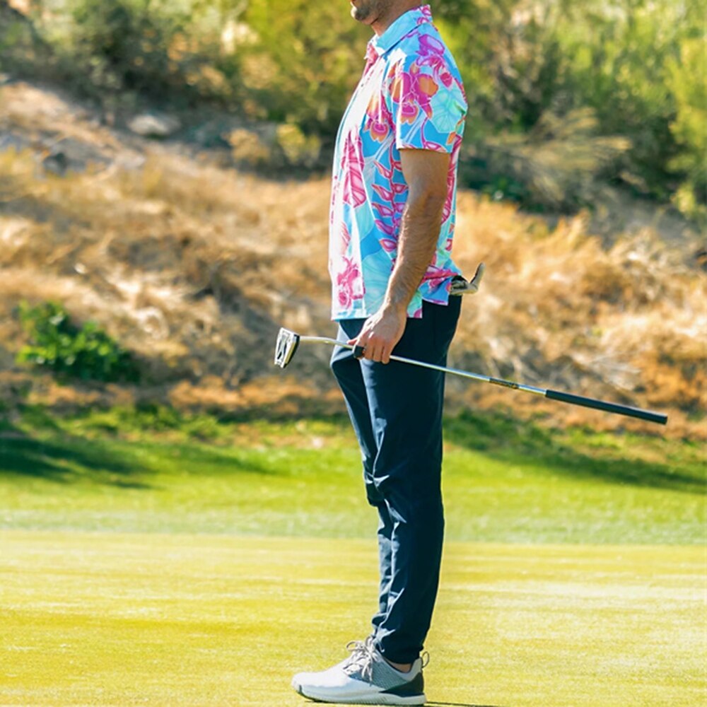 Men's Women's Matching polo Polo Shirt Golf Shirt Breathable Quick Dry Soft Top Regular Fit Floral Summer Spring Gym Workout Golf Badminton